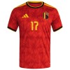 Camisola do Bélgica De Ketelaere 17 Equipamento Principal Mundial 2026